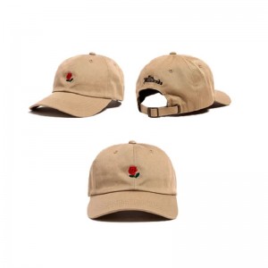 Navrhněte si vlastní 6 panelových čepic Custom Empoidered Baseball Cap Dad Hats